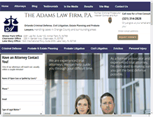 Tablet Screenshot of joshadamslaw.com